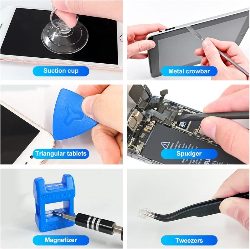 EFAITHFIX Screwdriver Sets 142-Piece Electronics Precision Screwdriver with 120 Bits Magnetic Repair Tool Kit for iPhone, MacBook, Computer, Laptop, PC, Tablet, PS4, Xbox, Nintendo, Game Console, etc - Image 2